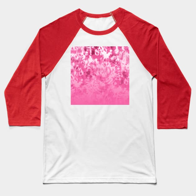 Ombre Hot Pink Tie-Dye Baseball T-Shirt by Carolina Díaz